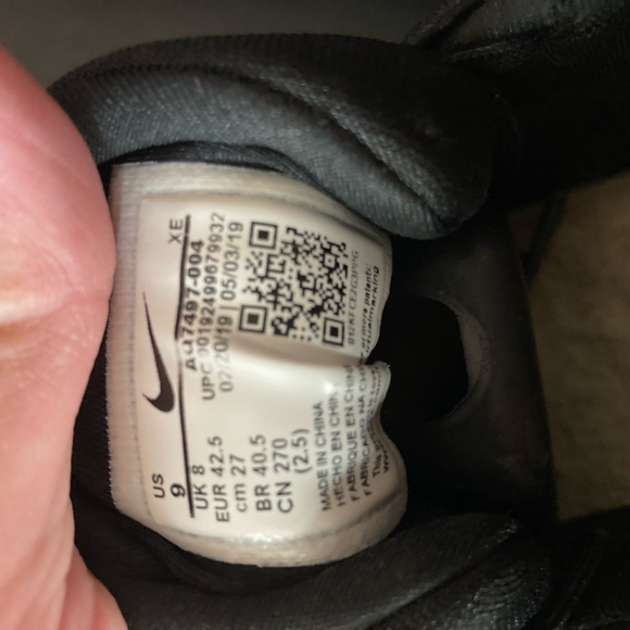 Men's Nike winflo Running Shoes Black - Picture 9 of 10